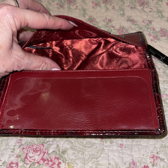 Brighton Paten leather Checkbook Card Holder/Wallet - Picture 5 of 9